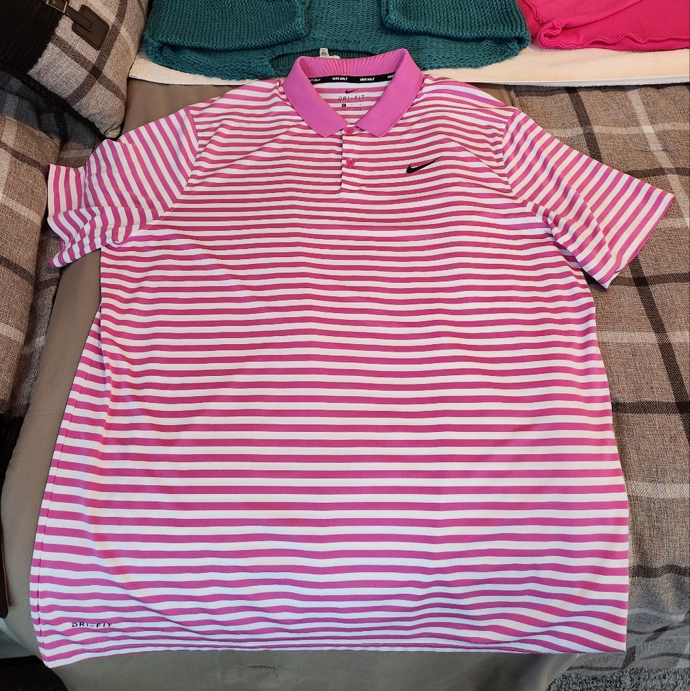NIKE DRI-FIT XL SS EUC POLO!